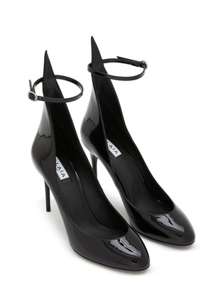 细节 - 点击放大 - ALAÏA - 90 Ankle Strap Patent Leather Pumps