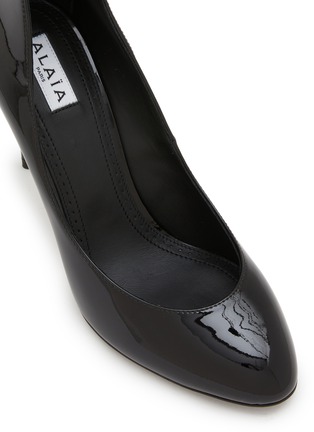 细节 - 点击放大 - ALAÏA - 90 Ankle Strap Patent Leather Pumps