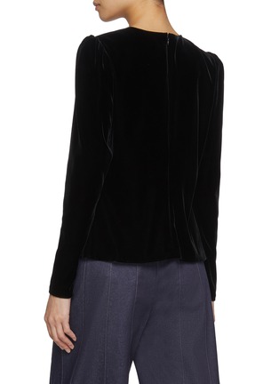 背面 - 点击放大 - CAROLINA HERRERA - Crewneck Long Sleeve Top