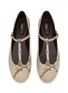 细节 - 点击放大 - CHLOÉ - Marcie T-Bar Mary Jane Leather Ballerina Flats