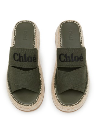 细节 - 点击放大 - CHLOÉ - Mila Platfrom Linen Sandals