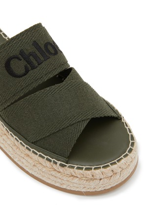 细节 - 点击放大 - CHLOÉ - Mila Platfrom Linen Sandals