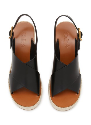 细节 - 点击放大 - CHLOÉ - Pary 110 Leather Wedge Sandals