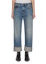 首图 - 点击放大 - R13 - Boyfriend Cuffed Medium Wash Jeans