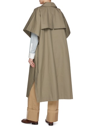 背面 - 点击放大 - THE LOOM - Cap Sleeve Cotton Blend Trench Cape