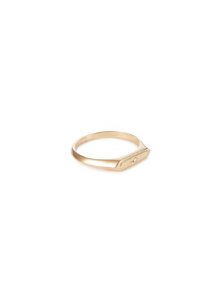 首图 - 点击放大 - MÉTIER BY TOMFOOLERY - Astra Hexa Diamond 14K Gold Pinky Ring