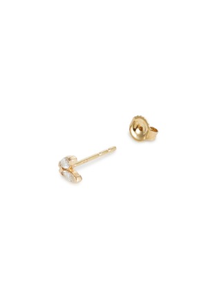 细节 - 点击放大 - MÉTIER BY TOMFOOLERY - Fleurescent Diamond Stud 9K Gold Single Earring — Left