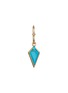 首图 - 点击放大 - MÉTIER BY TOMFOOLERY - Point l 9K Yellow Gold Diamond Turqoise Kite Earring