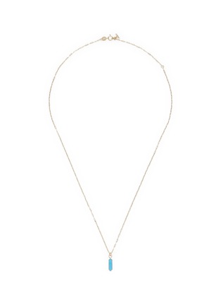 首图 - 点击放大 - MÉTIER BY TOMFOOLERY - Astra Hexa Turquoise 14K Gold Necklace