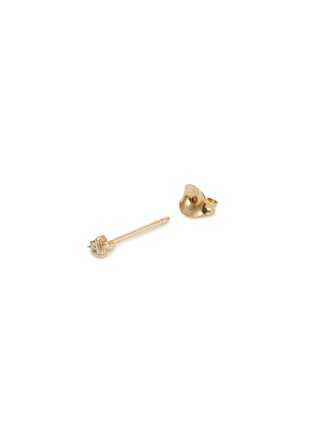 细节 - 点击放大 - MÉTIER BY TOMFOOLERY - Didi 9K Yellow Gold Baguette Diamond Stud Earring