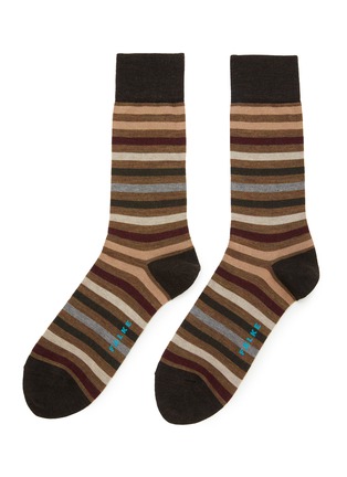 首图 - 点击放大 - FALKE - Tinted Stripe Cotton Blend Socks