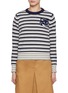 首图 - 点击放大 - MAISON KITSUNÉ - Fox Head Intarsia Striped Sweater