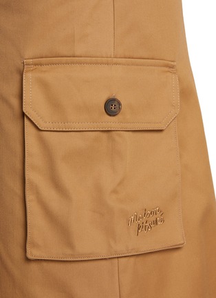  - MAISON KITSUNÉ - Utility Cotton Gabardine Cargo Skirt