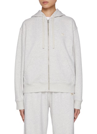 首图 - 点击放大 - MAISON KITSUNÉ - Baby Fox Patch Zip Up Cotton Hoodie