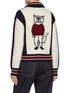 背面 - 点击放大 - MAISON KITSUNÉ - Zipped Intarsia Knit College Blouson