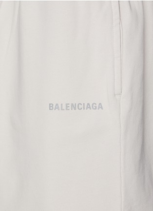  - BALENCIAGA - 反光 LOGO 棉质短裤