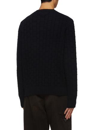 背面 - 点击放大 - PRADA - 羊绒混纺错列纹理毛衣