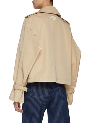 背面 - 点击放大 - KENZO - Double Breasted Short Kimono Trench Jacket