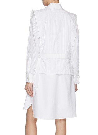 背面 - 点击放大 - KENZO - Pleated Cotton Shirt Dress