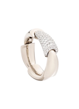 首图 - 点击放大 - VHERNIER - Calla The One Diamond 18K White Gold Titanium Ring — EU52