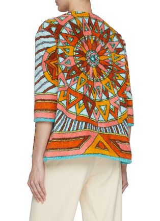背面 - 点击放大 - LILYEVE - Collarless Open Front Terry Jacket
