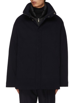 首图 - 点击放大 - PRADA - OVERSIZED 斗篷式羽绒大衣