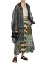 模特儿示范图 - 点击放大 - STUDIO 133 BIYAN - Oversized Sheer Silk Coat