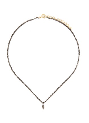 首图 - 点击放大 - MARIE LAURE CHAMOREL - N° 864 Sterling Silver Ruthenium Necklace