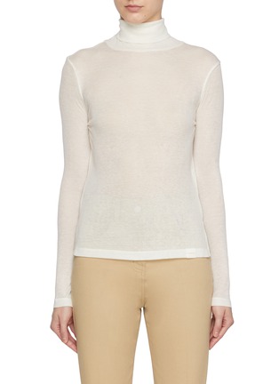 首图 - 点击放大 - SANDBEIGE - Sandy Turtleneck Wool Blend Top