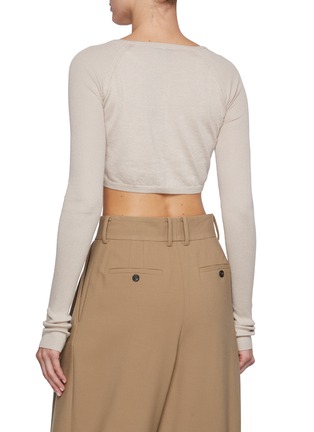 背面 - 点击放大 - WILD CASHMERE - Cropped Crewneck Silk Cashmere Cardigan