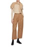 模特儿示范图 - 点击放大 - SANDBEIGE - Marlenka Cropped Wool Pants