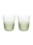 Main View - 点击放大 - LSA - Arc Contrast Tumbler Set of 2 — Moss