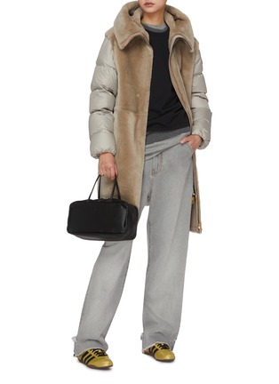 模特儿示范图 - 点击放大 - MONCLER - 拼接大衣