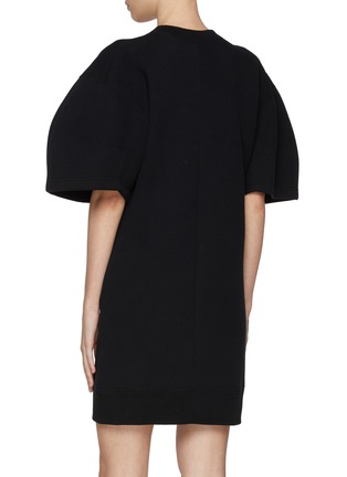 背面 - 点击放大 - SACAI - Puff Sleeve Sponge Sweat Dress