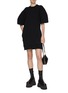 模特儿示范图 - 点击放大 - SACAI - Puff Sleeve Sponge Sweat Dress