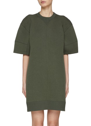 首图 - 点击放大 - SACAI - Puff Sleeve Sponge Sweat Dress