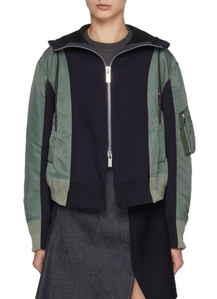 首图 - 点击放大 - SACAI - Hybrid Sponge Sweat Hoodie