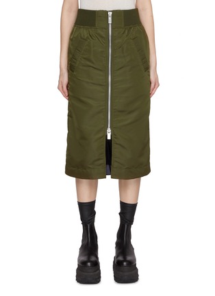 首图 - 点击放大 - SACAI - Zip Front Twill Pencil Skirt