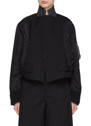 首图 - 点击放大 - SACAI - 拼接飞行员夹克