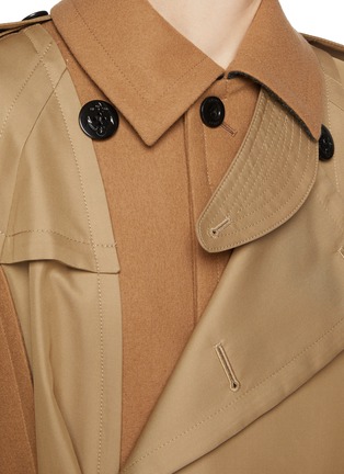  - SACAI - Two-Toned Wool Trench Coat