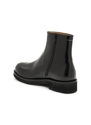  - MM6 MAISON MARGIELA - Anatomic Super Toe Leather Ankle Boots