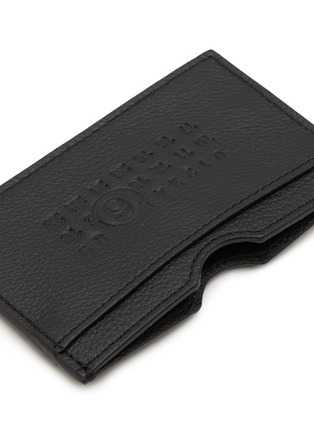 细节 - 点击放大 - MM6 MAISON MARGIELA - Numeric Logo Embossed Leather Cardholder