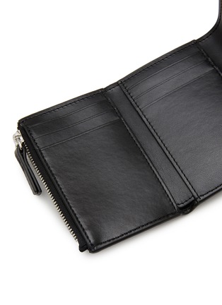 细节 - 点击放大 - MM6 MAISON MARGIELA - Numeric Logo Embossed Leather Trifold Cardholder