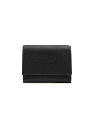 首图 - 点击放大 - MM6 MAISON MARGIELA - Numeric Logo Embossed Leather Trifold Cardholder