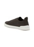 细节 - 点击放大 - ERMENEGILDO ZEGNA - Triple Stitch Low Top Leather Sneakers