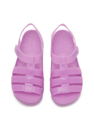 模特儿示范图 - 点击放大 - CROCS - Isabella Jelly Kids Sandals