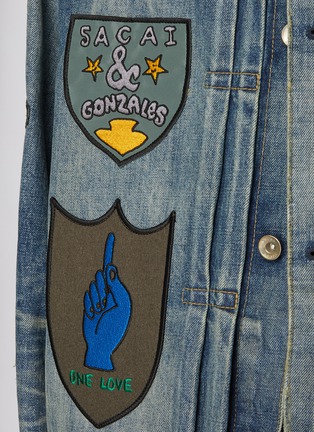  - SACAI - X Mark Gonzales Patchwork Denim Jacket