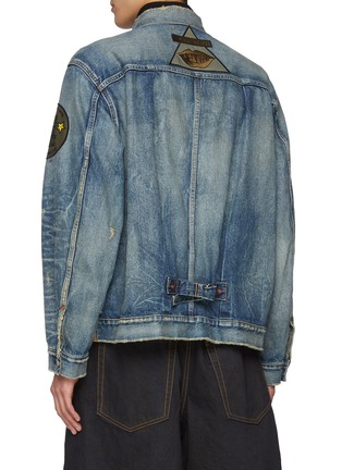 背面 - 点击放大 - SACAI - X Mark Gonzales Patchwork Denim Jacket