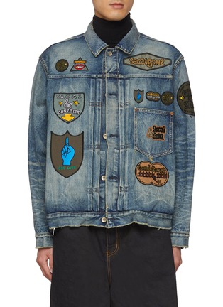 首图 - 点击放大 - SACAI - X Mark Gonzales Patchwork Denim Jacket