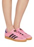 模特儿示范图 - 点击放大 - ADIDAS - Gazelle Leather Women's Sneakers